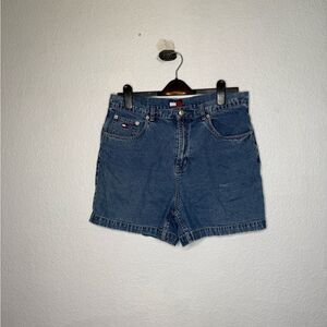 Woman’s Vintage Tommy Hilfiger Blue Jean Shorts Casual Style Size 14